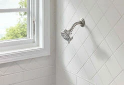 Ignite Spot Resist Brushed Nickel Five-Function 3-3/4" Diameter Spray Head Wallmount