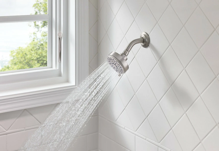 Ignite Spot Resist Brushed Nickel Five-Function 3-3/4" Diameter Spray Head Wallmount 4 Ignite Spot Resist Brushed Nickel Five-Function 3-3/4" Diameter Spray Head Wallmount - Image 2