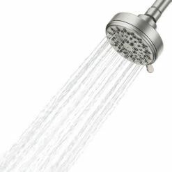 Ignite Spot Resist Brushed Nickel Five-Function 3-3/4" Diameter Spray Head Wallmount 16 Ignite Spot Resist Brushed Nickel Five-Function 3-3/4" Diameter Spray Head Wallmount -Hot Sale Moen Store 20090srn v12 widecoverage white.tif