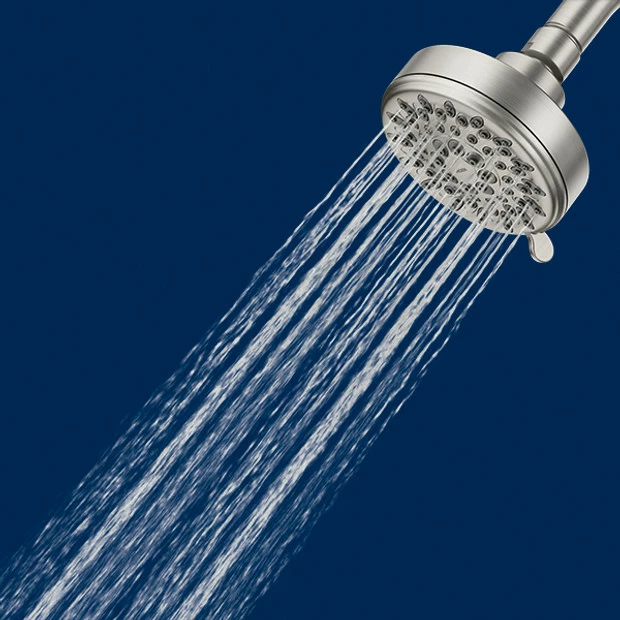 Ignite Spot Resist Brushed Nickel Five-Function 3-3/4" Diameter Spray Head Wallmount 7 Ignite Spot Resist Brushed Nickel Five-Function 3-3/4" Diameter Spray Head Wallmount - Image 5