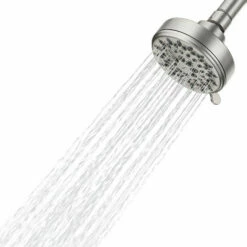 Ignite Spot Resist Brushed Nickel Five-Function 3-3/4" Diameter Spray Head Wallmount 21 Ignite Spot Resist Brushed Nickel Five-Function 3-3/4" Diameter Spray Head Wallmount -Hot Sale Moen Store 20090srn v5 fullcoverage white.tif