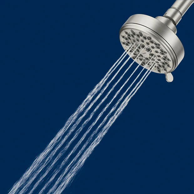 Ignite Spot Resist Brushed Nickel Five-Function 3-3/4" Diameter Spray Head Wallmount 13 Ignite Spot Resist Brushed Nickel Five-Function 3-3/4" Diameter Spray Head Wallmount - Image 11