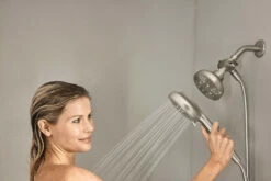 Hydro Energetix™ Combination Shower Spot Resist™ Brushed Nickel -Hot Sale Moen Store 200c0srn lifestyle v2.tif