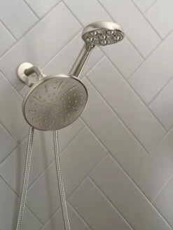 Hydro Roller Spot Resist Brushed Nickel Four-Function 7-1/2" Diameter Spray Head 15 Hydro Roller Spot Resist Brushed Nickel Four-Function 7-1/2" Diameter Spray Head -Hot Sale Moen Store 205c0srn glam1.tif