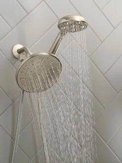 Hydro Roller Spot Resist Brushed Nickel Four-Function 7-1/2" Diameter Spray Head 17 Hydro Roller Spot Resist Brushed Nickel Four-Function 7-1/2" Diameter Spray Head -Hot Sale Moen Store 205c0srn glam3.tif