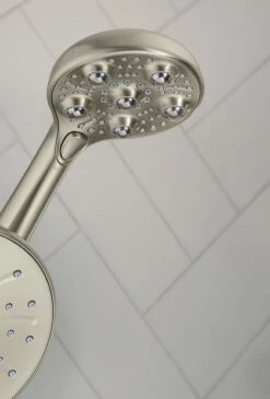 Hydro Roller Spot Resist Brushed Nickel Four-Function 7-1/2" Diameter Spray Head 19 Hydro Roller Spot Resist Brushed Nickel Four-Function 7-1/2" Diameter Spray Head -Hot Sale Moen Store 205c0srn glam5.tif