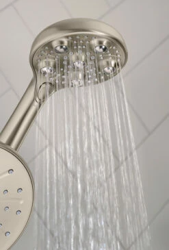 Hydro Roller Spot Resist Brushed Nickel Four-Function 7-1/2" Diameter Spray Head 22 Hydro Roller Spot Resist Brushed Nickel Four-Function 7-1/2" Diameter Spray Head -Hot Sale Moen Store 205c0srn glam8.tif