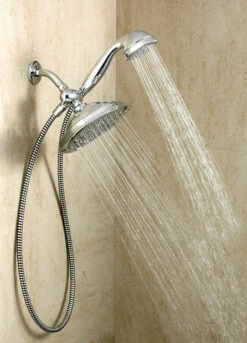 Refresh Chrome Seven-Function 9" Diameter Standard Spray Head With Handheld Shower 9 Refresh Chrome Seven-Function 9" Diameter Standard Spray Head With Handheld Shower -Hot Sale Moen Store 21005 set2.tif