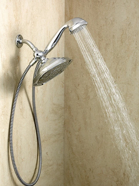 Refresh Chrome Seven-Function 9" Diameter Standard Spray Head With Handheld Shower 3 Refresh Chrome Seven-Function 9" Diameter Standard Spray Head With Handheld Shower