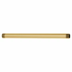 Brushed Gold 12" Straight Shower Arm
