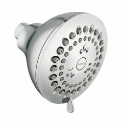 Adler Chrome Four-Function 3" Diameter Spray Eco-Performance Showerhead
