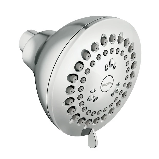 Adler Chrome Four-Function 3" Diameter Spray Eco-Performance Showerhead 3 Adler Chrome Four-Function 3" Diameter Spray Eco-Performance Showerhead