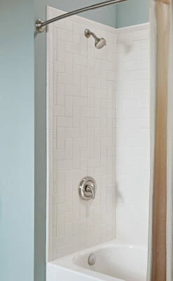 Adler Spot Resist Brushed Nickel Four-Function 3" Diameter Eco-Performance Standard Spray Head