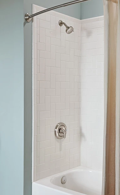 Adler Spot Resist Brushed Nickel Four-Function 3" Diameter Standard Spray Head 3 Adler Spot Resist Brushed Nickel Four-Function 3" Diameter Standard Spray Head