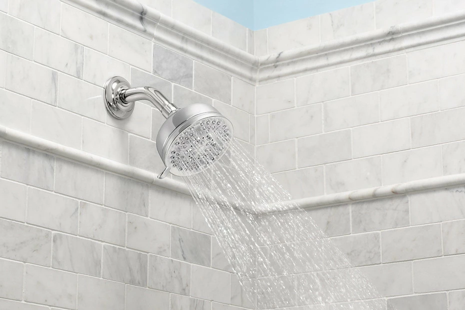 Caldwell Chrome Five-Function 4-1/4" Diameter Spray Head Standard 3 Caldwell Chrome Five-Function 4-1/4" Diameter Spray Head Standard