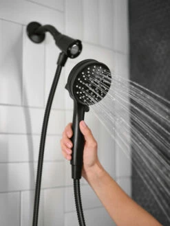 Attract Matte Black With Magnetix Handheld Shower 25 Attract Matte Black With Magnetix Handheld Shower -Hot Sale Moen Store 26000bl lifestyle2.tif
