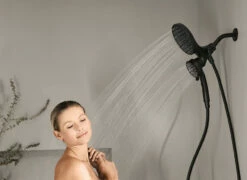 Attract™ Magnetix Rainshower Combo Matte Black 20 Attract™ Magnetix Rainshower Combo Matte Black -Hot Sale Moen Store 26008bl lifestyle v1.tif