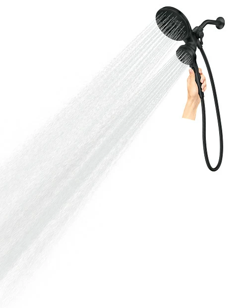 Engage Matte Black Six-function Standard With Handshower 3 Engage Matte Black Six-function Standard With Handshower