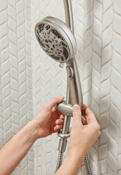 Renewal Spot Resist Brushed Nickel Five-Function 4 1/2" Diameter Standard Spray Head With Handheld Shower 34 Renewal Spot Resist Brushed Nickel Five-Function 4 1/2" Diameter Standard Spray Head With Handheld Shower -Hot Sale Moen Store 26035SRN Talent6.tif