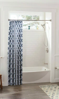 Curved Shower Rods Brushed Nickel Tension Curved Shower Rod