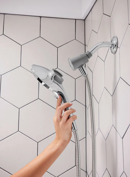 Engage Chrome Six-Function 5 1/2" Diameter Eco-Performance Spray Head Handheld Shower 6 Engage Chrome Six-Function 5 1/2" Diameter Eco-Performance Spray Head Handheld Shower - Image 4