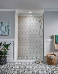 Engage Chrome Six-Function 5 1/2" Diameter Eco-Performance Spray Head Handheld Shower