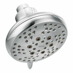Moen Chrome Five-Function 4" Diameter Spray Head Eco-Performance Showerhead