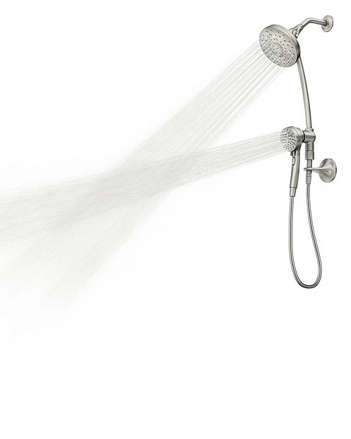 Engage Spot Resist Brushed Nickel Six-Function 6-1/2" Diameter Spray Head Standard With Handshower 4 Engage Spot Resist Brushed Nickel Six-Function 6-1/2" Diameter Spray Head Standard With Handshower - Image 2
