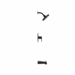 Rinza Matte Black Posi-Temp® Tub/shower