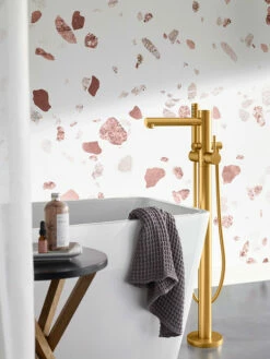 Align Chrome One-handle Tub Filler Includes Hand Shower 10 Align Chrome One-handle Tub Filler Includes Hand Shower -Hot Sale Moen Store 395bg glam1.tif