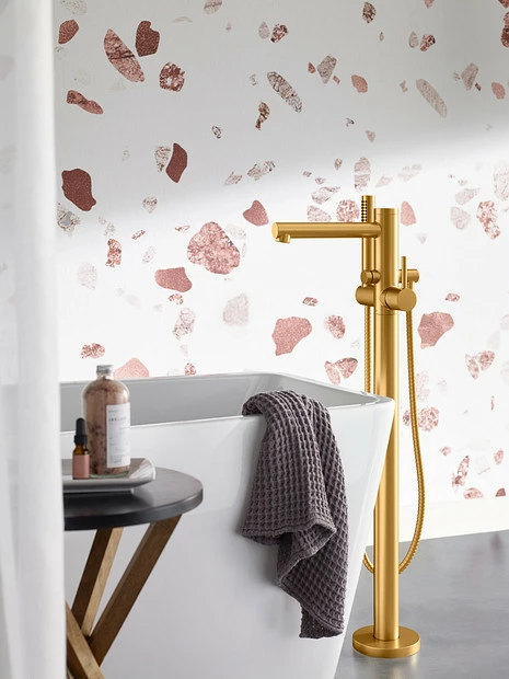 Align Chrome One-handle Tub Filler Includes Hand Shower 5 Align Chrome One-handle Tub Filler Includes Hand Shower - Image 3