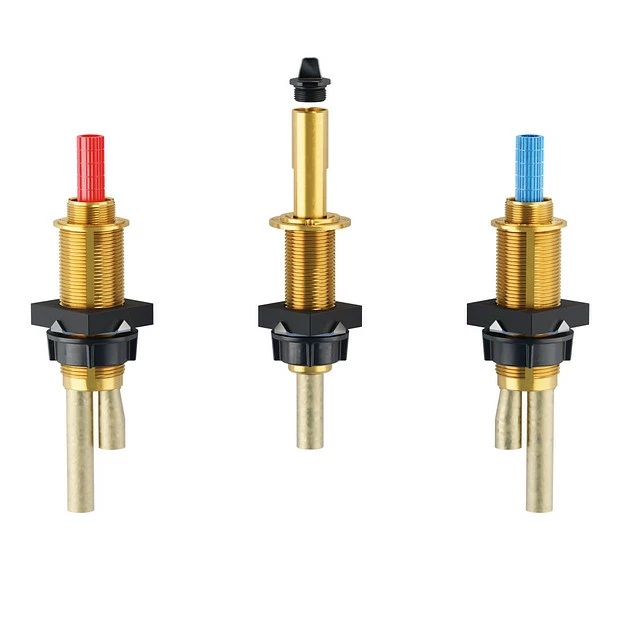 Colinet Brushed Gold Two-handle High Arc Roman Tub Faucet 4 Colinet Brushed Gold Two-handle High Arc Roman Tub Faucet - Image 2