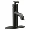 Gibson Matte Black One-Handle High Arc Bathroom Faucet 2 Gibson Matte Black One-Handle High Arc Bathroom Faucet -Hot Sale Moen Store 6145bl v2.tif