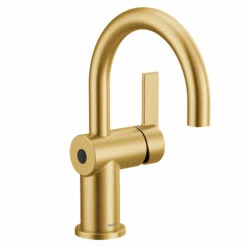 Cia Brushed Gold One-handle High Arc Bathroom Faucet -Hot Sale Moen Store 6221ewbg.tif