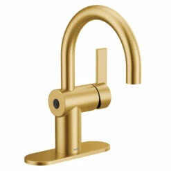 Cia Brushed Gold One-handle High Arc Bathroom Faucet -Hot Sale Moen Store 6221ewbg v2.tif