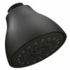 Moen Matte Black One-Function 3 3/4" Diameter Standard Spray Showerhead 1 Moen Matte Black One-Function 3 3/4" Diameter Standard Spray Showerhead -Hot Sale Moen Store 6322bl.tif