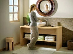 Eva Brushed Nickel One-Handle High Arc Bathroom Faucet