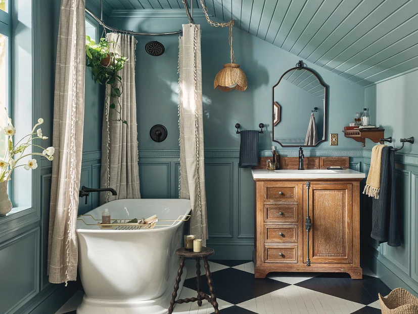 Belfield Matte Black One-handle Non Diverter Tub Filler 6 Belfield Matte Black One-handle Non Diverter Tub Filler - Image 4