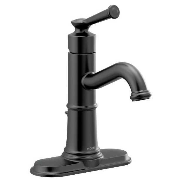 Belfield Matte Black One-handle High Arc Bathroom Faucet 6 Belfield Matte Black One-handle High Arc Bathroom Faucet - Image 4