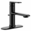 Greenfield Matte Black One-handle High Arc Bathroom Faucet 1 Greenfield Matte Black One-handle High Arc Bathroom Faucet -Hot Sale Moen Store 6504bl v2.tif