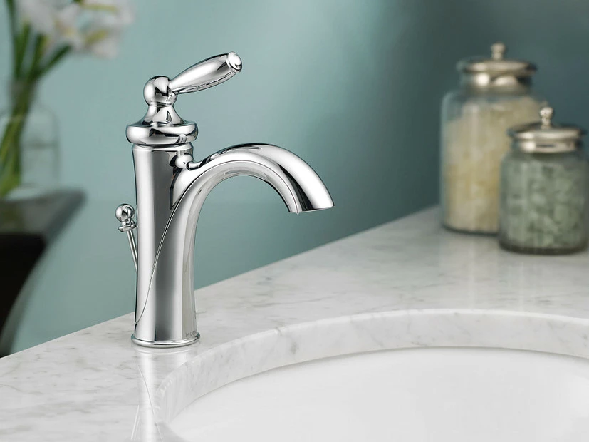 Brantford Chrome One-Handle High Arc Bathroom Faucet 4 Brantford Chrome One-Handle High Arc Bathroom Faucet - Image 2