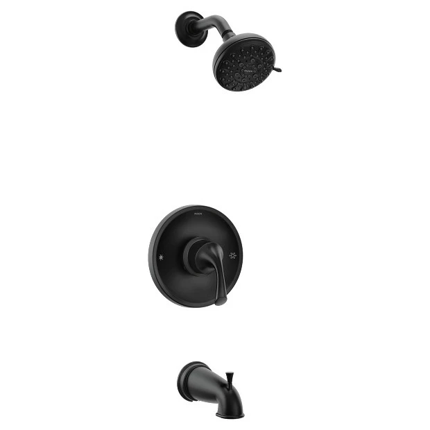 Idora Matte Black Posi-Temp® Tub/shower 3 Idora Matte Black Posi-Temp® Tub/shower
