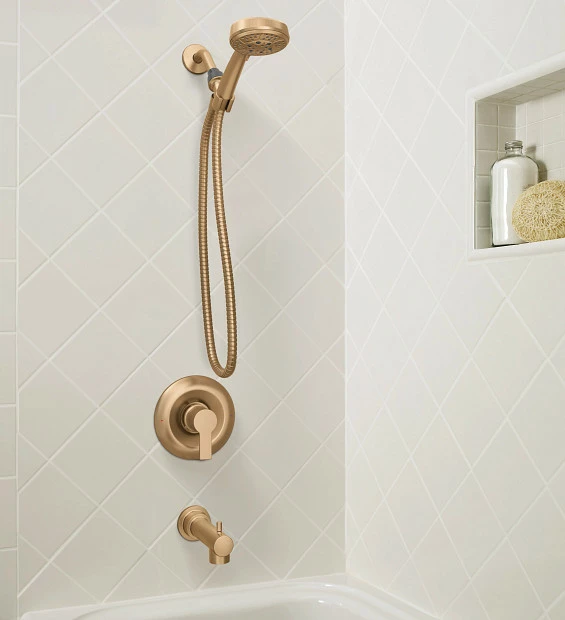 MEENA Bronzed Gold Posi-Temp® Tub/shower 3 MEENA Bronzed Gold Posi-Temp® Tub/shower