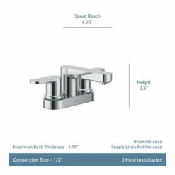 Laris Chrome Two-handle Low Arc Bathroom Faucet -Hot Sale Moen Store 84015 Spec.jpg