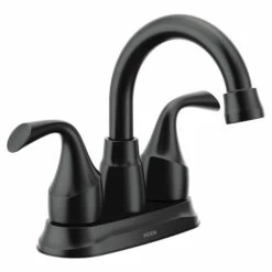 Idora Matte Black Two-handle Bathroom Faucet