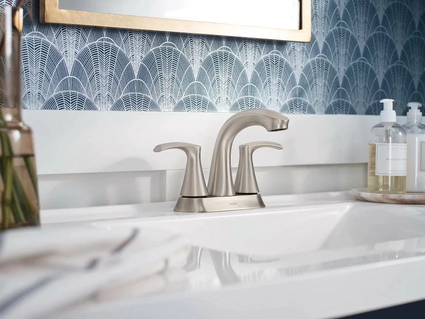 Graeden Spot Resist Brushed Nickel Two-Handle Bathroom Faucet 4 Graeden Spot Resist Brushed Nickel Two-Handle Bathroom Faucet - Image 2