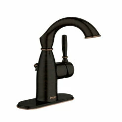 Sarona Mediterranean Bronze One-Handle High Arc Bathroom Faucet