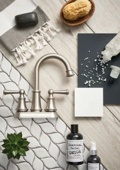 Brecklyn Spot Resist Brushed Nickel Two-Handle High Arc Bathroom Faucet -Hot Sale Moen Store 84162SRN Brecklyn Material Board.tif
