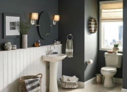 Brecklyn Spot Resist Brushed Nickel Two-Handle High Arc Bathroom Faucet -Hot Sale Moen Store 84162SRN Set2.tif