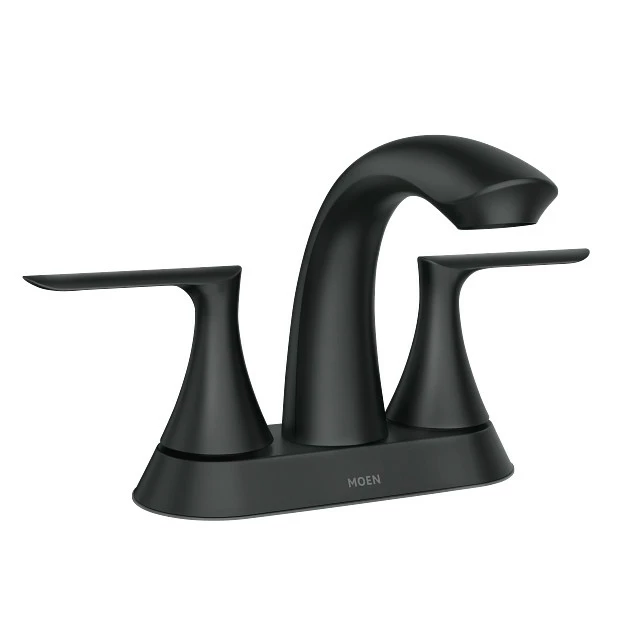 Findlay Matte Black Two-handle High Arc Bathroom Faucet 3 Findlay Matte Black Two-handle High Arc Bathroom Faucet